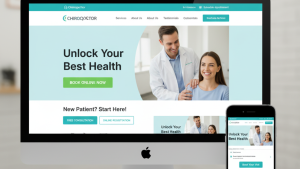 Chiropractor website with clear calls to action and online scheduling that turns visitors into booked new-patient appointments.
