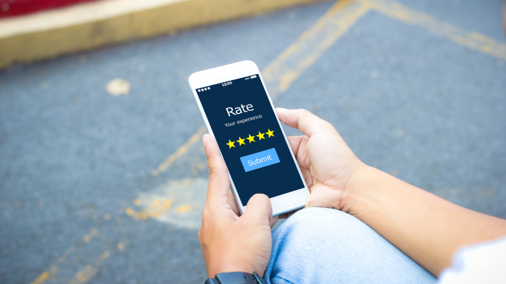 The word "Review" in yellow next to a bright lightbulb, symbolizing a smart idea for a chiropractic patient review strategy.